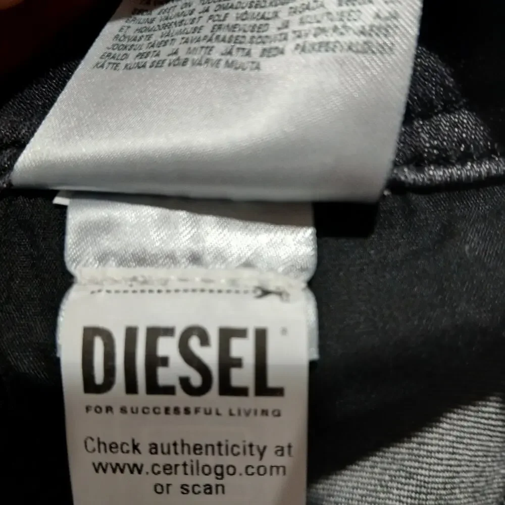 DIESEL Jeans Mens 32x32 Safado X Straight Black NWT RM063 Button Fly - Picture 9 of 16